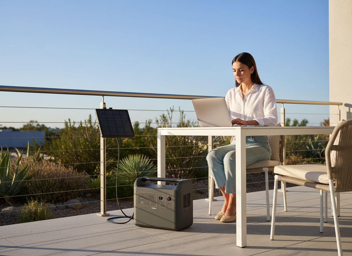 Balcony solar panel system